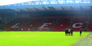 LSBF students had the once in a lifetime experience of playing at Anfield